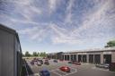 A CGI image of what the Swaffham A47 industrial estate could look like