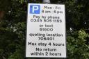 A generic sign for pay and display parking