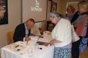 Paul Martin signing his book at Bowood House