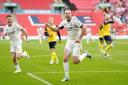 Hot shot - Michael Cheek celebrates after scoring for Bromley at Wembley