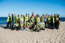 Almost 30 people took part in a beach clean-up on the Isle of Wight.