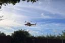 Spotted - Air ambulance lands in Benfleet