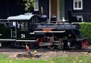 The steam train at Audley End Miniature Railway.