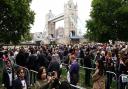 Members of the public in the queue on in Potters Fields Park, central London, as they wait to view Queen Elizabeth II lying in state