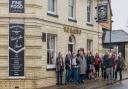 Archive: Andrea Briers of CAMRA presented an award to regulars, management committee members, staff and Campaign for Real Ale members for their efforts to save The Railway Arms in Saffron Walden