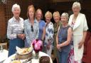 Saffron Walden and District Flower Club members with their afternoon tea