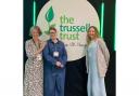 Members of the Uttlesford Foodbank team visited the Trussell Trust roadshow