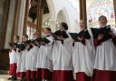 The junior choir at St Mary's Church, Saffron Walden