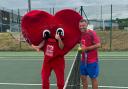 Ollie Clark completed a 24-hour tennis challenge for the British Heart Foundation