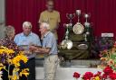 Anne Harris, society chairman Richard Bailey, Malcolm Smither and Nigel Wood at the Clavering Horticultural Society Annual Show