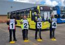 Allison Clarke and Niall James (centre left and right) will compete in the finals in Blackpool