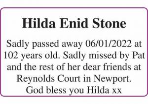 Hilda Enid Stone