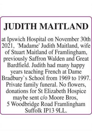 JUDITH MAITLAND