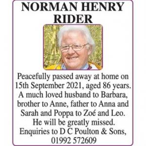 NORMAN RIDER