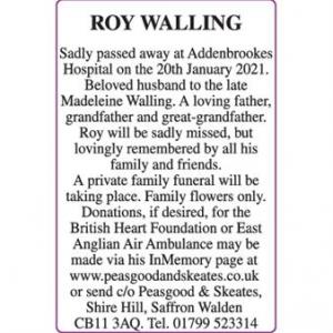 ROY WALLING