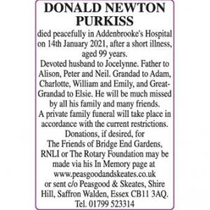 DAVID NEWTON PURKISS