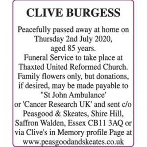 CLIVE BURGESS