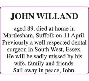 JOHN WILLAND