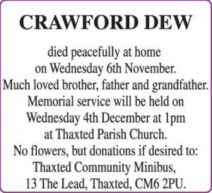 CRAWFORD DEW