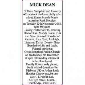 MICK DEAN