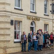 Archive: Andrea Briers of CAMRA presented an award to regulars, management committee members, staff and Campaign for Real Ale members for their efforts to save The Railway Arms in Saffron Walden