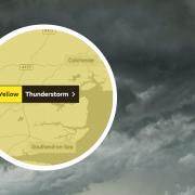 Thunderstorm - Weather warning in place