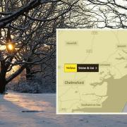 Essex is braced for snow and ice as the Met Office issues a warning over road and rail conditions