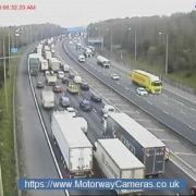 Drivers face five miles of traffic after M25 lorry crash