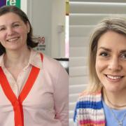 Cherry Parker (left) and Lucy Brett are standing in the Saffron Walden by-election