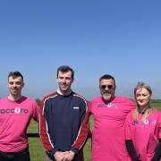 Adam, Ellis, Olly and Alex took part in the skydive for Accuro