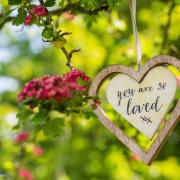 Visitors can collect commemorative wooden hearts which they can personalise and lay at communal memorial trees