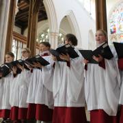 The junior choir at St Mary's Church, Saffron Walden