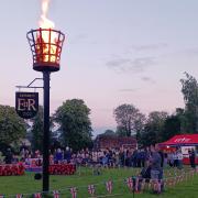 Debden’s village beacon joined more than 800 beacons across the UK to mark the 80th anniversary of D-Day