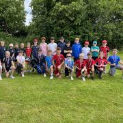 Primary school pupils took part in the golf competition in Great Chesterford