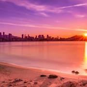 Beautiful Benidorm at sunset