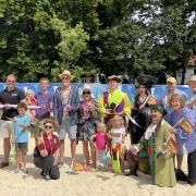 The cast of 'Treasure Island' helped open the man-made beach