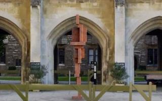 A vision of what the Alan Turing sculpture at King's College in Cambridge could look like.