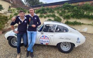 James and Nick McCaffrey and their 1963 Jaguar E-Type