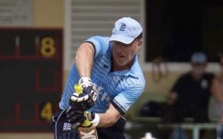 Giles Ecclestone of Saffron Walden Cricket Club was man of the match for England in the final. Picture: SWCC