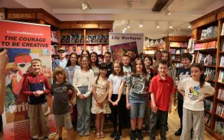 The children from Writers Room at Hart's Books