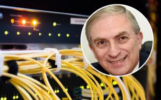 Legal - Essex County Council have launched legal action against broadband provider Gigaclear, (inset) Councillor Lee Scott