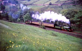 All aboard Green Dragon on the Keighley and Worth Valley Railway