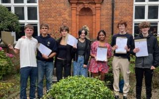 l-r Dominic, Reuben, Hannah, Phoenix, Sahana, Frank and Reuben