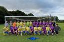 Awliscombe United FC in their new kit