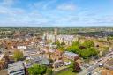 Canterbury cathedral stands prominently in the city centre