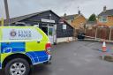 Incident - police outside Baddow Antiques Centre