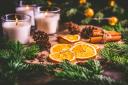 Laura dried orange slices and made garlands mixed with some greenery, cinnamon sticks...something we could all do! CREDIT Getty Images