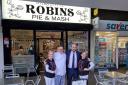 Cockney classic - Richard Holden and Robins Pie and Mash launch Parliament campaign