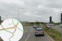 Crash - Traffic is queueing near the Galley's Corner roundabout following a crash