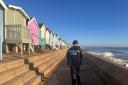 Patrol - an officers walking down Frinton promenade